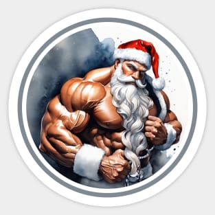 Merry Christmas to those who like bodybuilding Sticker